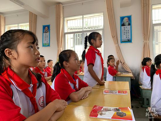 △红色教育课堂现场（总台央视记者段德文拍摄）