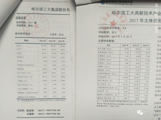 　　哈工大集团旗下2家主要企业2017年4月的信用评级报告（据审计报告出具）称，这两家企业的总资产约为240亿元，负债73亿元，合计负债率仅为30.43%。但两年后，负债率就高达170%，且被判定为偿债率仅为14.24%（记者注：清算评估值31.99亿元除以总债务224.6亿元），坠入破产重整的泥潭。怎么做到的？《等深线》记者&nbsp;&nbsp;程维 &nbsp;摄