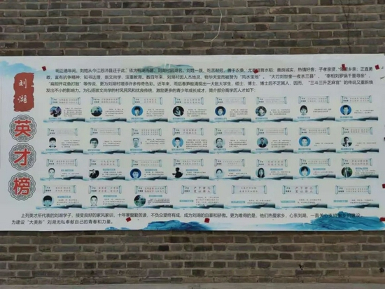 博士巷里的“刘湖英才榜”。摄影/陈威敬