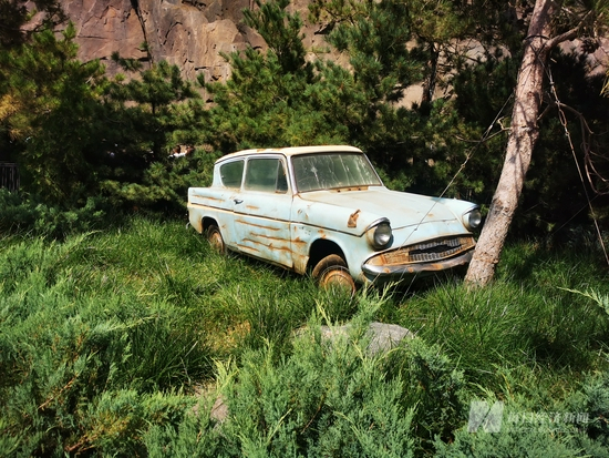 北京环球影城主题公园内，哈利•波特中的还原场景 图片来源：每经记者 李少婷 摄