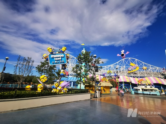 北京环球影城主题公园内，小黄人乐园景区 图片来源：每经记者 李少婷 摄
