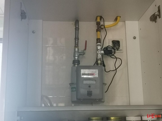  ▲加装了切断阀的燃气设备。