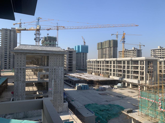 　霸州一正在建设的项目。田傲云/摄