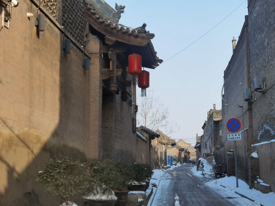 雪后古城一角。新华每日电讯记者刘翔霄摄