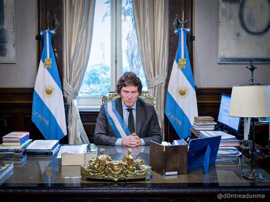 ·阿根廷当选总统哈维尔·米莱。