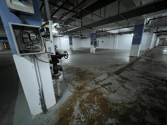  海花岛木棉园小区地下车库。陈标志/摄