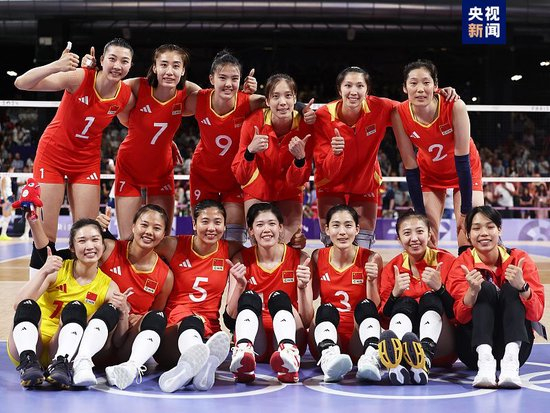  △中国女排队员