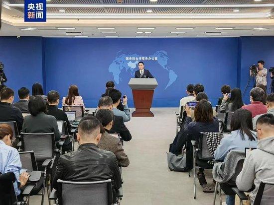 3月12日,国务院台办举行例行新闻发布会 图:央视新闻