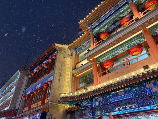 前门大栅栏雪景1