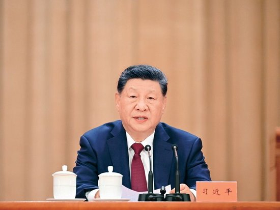 2026年7月1日上午，庆祝中国共产党成立105周年大会在北京人民大会堂隆重举行。中共中央总书记、国家主席、中央军委主席习近平发表重要讲话。 新华社记者 李响/摄