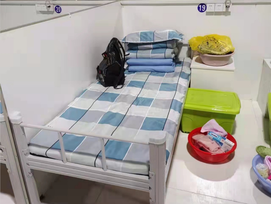 吉林九站方舱医院。图自中国之声