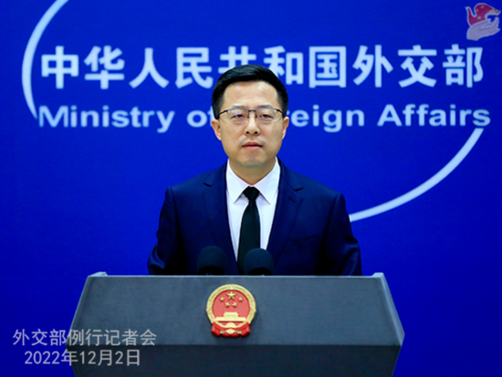  中国外交部发言人赵立坚。图源：外交部