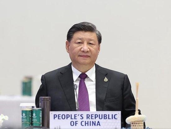 △2022年11月18日，泰国曼谷国家会议中心，习近平主席出席亚太经合组织第二十九次领导人非正式会议并发表重要讲话。