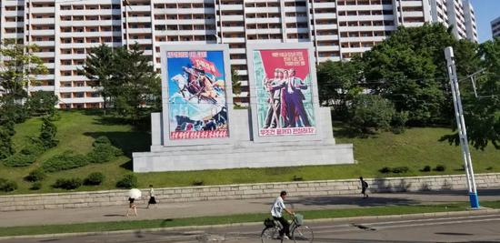  平壤街头&nbsp;摄/谢戎彬