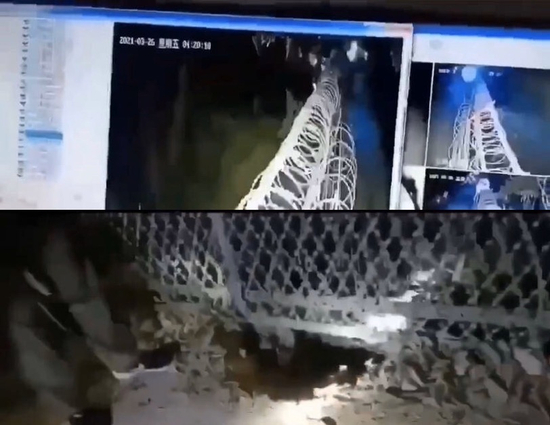  边防监控和偷渡者的入口