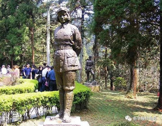 伍若兰烈士塑像（来源：网络）
