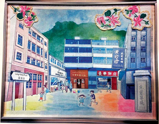  画作《来自香港的小泰国》 图：李家超脸书