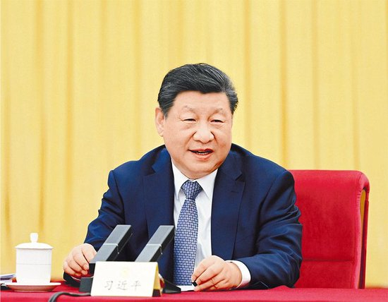 2026年3月6日下午，中共中央总书记、国家主席、中央军委主席习近平看望参加全国政协十四届四次会议的农工党、九三学社、医药卫生界、社会福利和社会保障界委员，并参加联组会，听取意见和建议。 新华社记者 谢环驰/摄