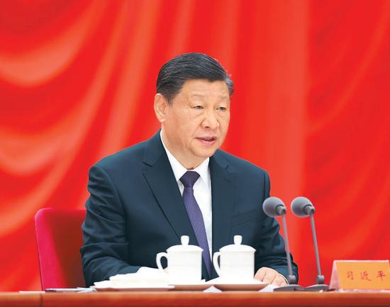  2024年1月8日，中共中央总书记、国家主席、中央军委主席习近平在中国共产党第二十届中央纪律检查委员会第三次全体会议上发表重要讲话。来源：新华社