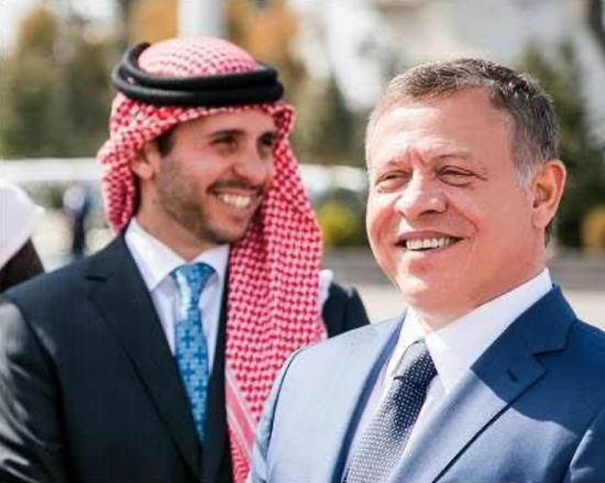 ·约旦国王阿卜杜拉二世（右）和哈姆扎亲王