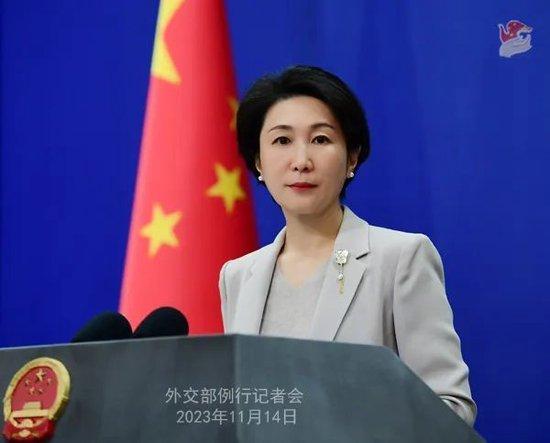 酬酢部发言东谈主毛宁 图源:酬酢部网站