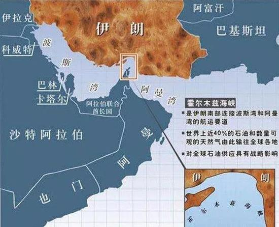  战略位置重要的霍尔木兹海峡