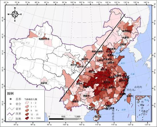  🔺图2&nbsp;地市单元层面的疫情地图呈现方式