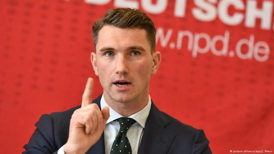 德国极右政党国家民主党主席弗兰茨（Frank Franz）