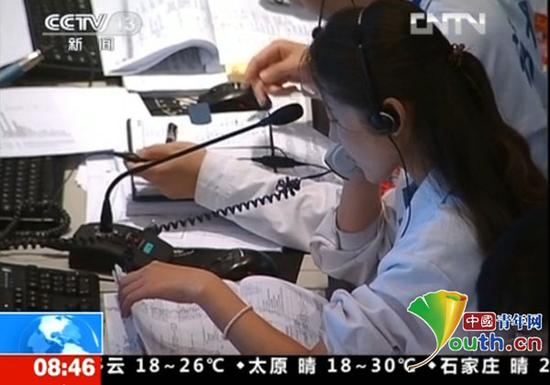 2012年交会对接任务中央电视台采访飞控任务工作状态。