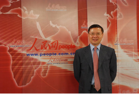 复旦大学中国研究院教授张维为做客人民网。（资料图）