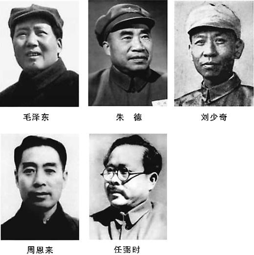 党的七大选举产生的书记处由毛泽东、朱德、刘少奇、周恩来、任弼时组成，人们称为“五大书记”。