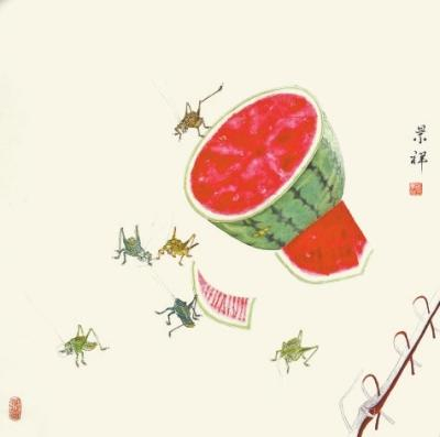 晁景祥的蝈蝈作品