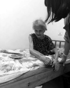 如今老太已被接到小儿子家