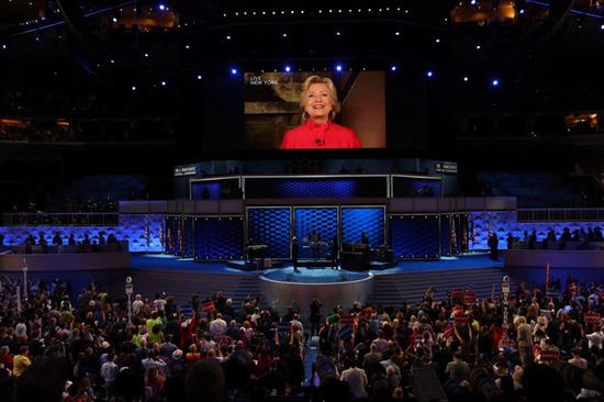 美国民主党总统候选人希拉里·克林顿。网络截图