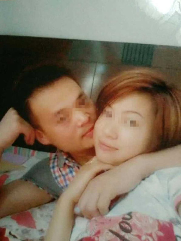 受害人丈夫和小三，小三故意把图片发给受害人。