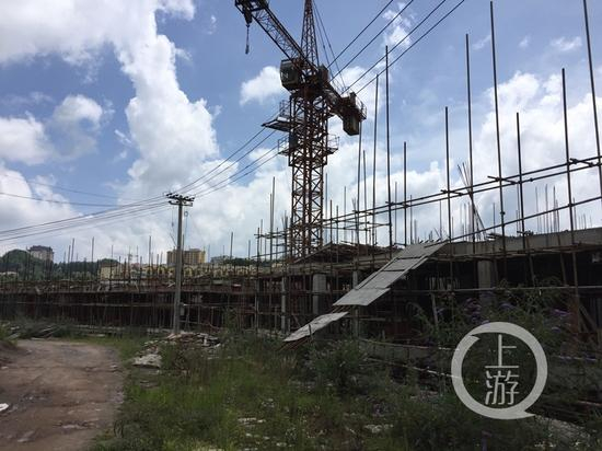 苏马荡多个项目已经停工，出现烂尾迹象。