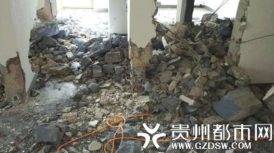 墙体被严重破坏