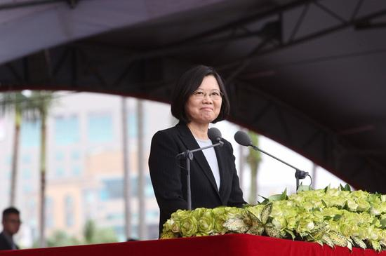 蔡英文发表首次“双十”演讲（来源：台湾联合新闻网）