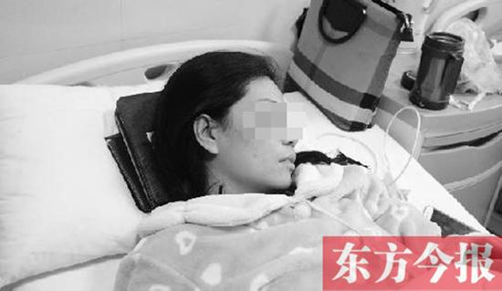 白女士在医院中