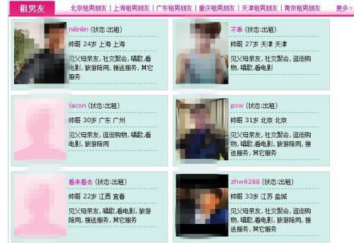  图为某租友网站的出租信息