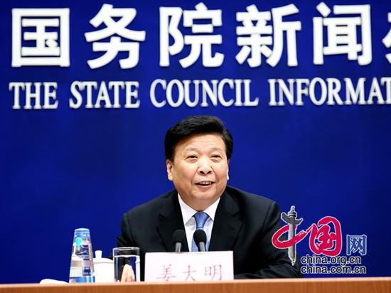 图为：国土资源部部长 姜大明