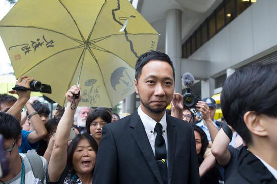  被殴打的公民党成员曾健超