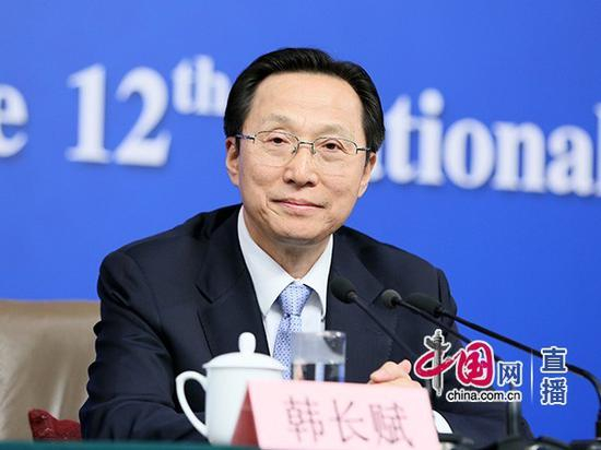 农业部部长韩长赋 （中国网 高聪 摄）