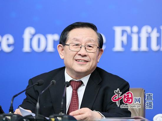　科技部部长万钢&nbsp;（中国网&nbsp;高聪摄）