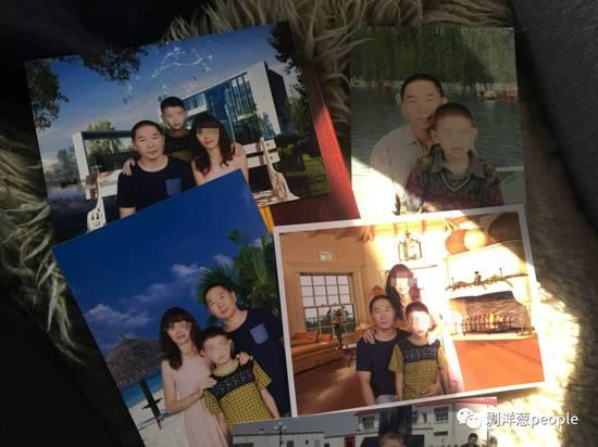 3月25日，金柱家人展示的金柱一家三口平常拍的合影。新京报记者陈杰 摄