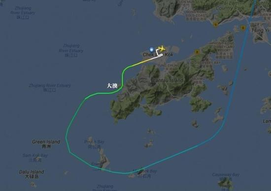 图片来自航空网站flightradar24&nbsp;