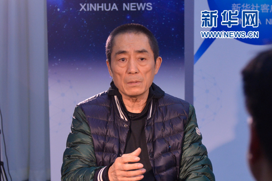 导演张艺谋接受新华社记者专访。新华社记者&nbsp;周宁摄&nbsp;
