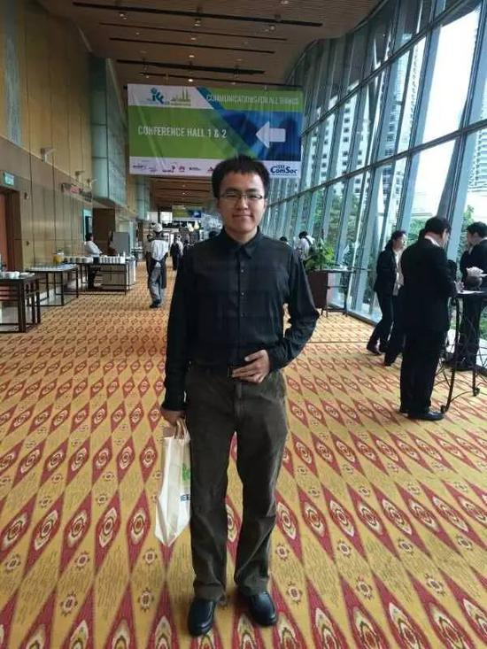 2016年5月，韩迪在马来西亚参加国际通信会议。受访者供图