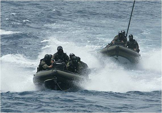 法国特种部队在吉布提海岸训练（图片来源：中国日报网）