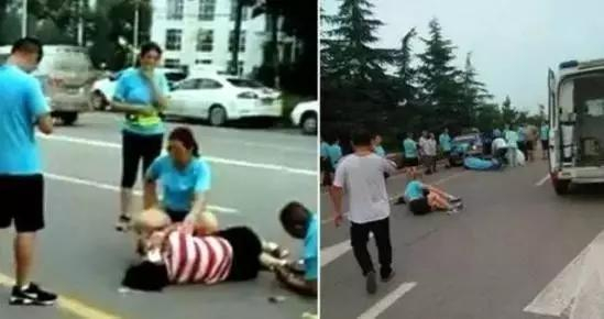 7月8日清晨，山东临沂市一辆出租车撞上行进中的“暴走”队伍，致一死两伤。